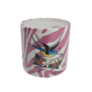 Ed Hardy Round Memo Sticky Note Pad Office Decor Supply Pink Love Tattoo 2012